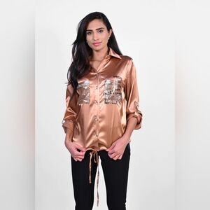 Frank Lyman Blouse Nutmeg